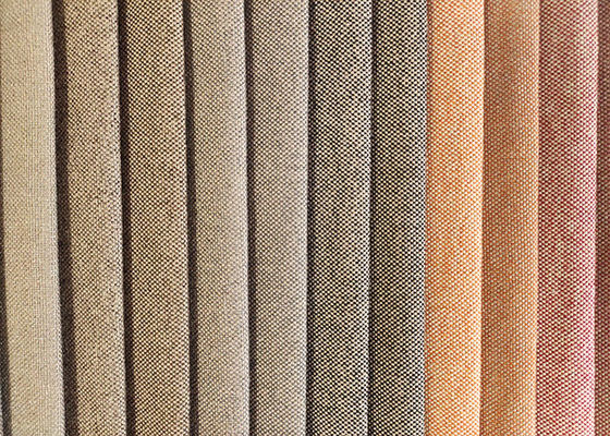 100% Polyester bọc ghế ô tô sofa vải lanh nhiều màu vải nhuộm sợi