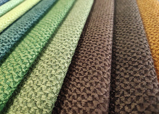 Chenille Sofa Linen Weave Vải bọc có thể nóng chảy 370gsm