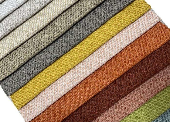 Vải bọc Polyester Linen Look Vải chống tĩnh điện cho đệm ghế sofa